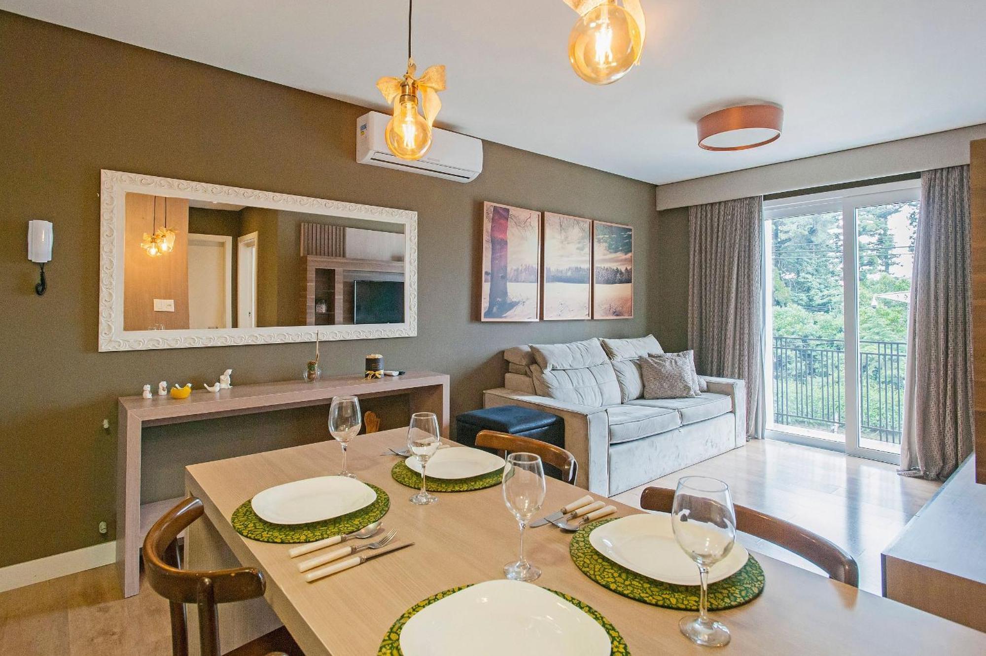 Locar-In Gramado - Loft One Centro I Apartment Ngoại thất bức ảnh